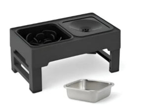Elevate Your Pet's Dining Experience with Our Adjustable Double Bowl Feeding Stand